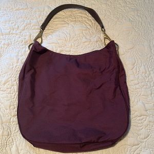 Banana Republic Eggplant hobo bag with gold hardware